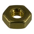 Midwest Fastener Machine Screw Nut, #8-32, Brass, 48 PK 61582